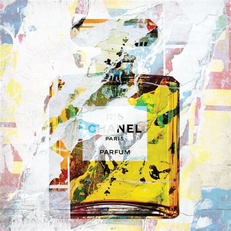 Chanel No 5 Canvas Wall Art by Karin Vermeer